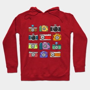 Colorful Camera for camera Nerd Hoodie